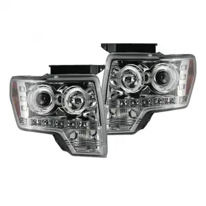 264190CL | Recon Projector Headlights in Clear/Chrome (2009-2014 F150, Raptor)