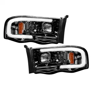 Recon Truck Accessories - REC264191BKC | Recon Projector Headlights OLED Halos & DRL in Smoked/Black (2002-2005 Ram 1500, 2500, 3500) - Image 2