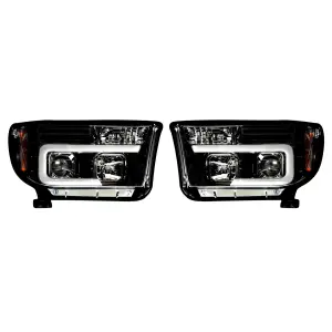 Recon Truck Accessories - REC264194BKC | Recon Projector Headlights OLED Halos DRL Smoked/Blck (2007-2013 Tundra, Sequoia) - Image 2