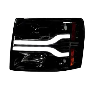 Recon Truck Accessories - 264195BKC | Recon Projector Headlights OLED Halos DRL Smoked/Black (2007-2013 Silverado 1500, 2500 HD, 3500, 2007-2014 Silverado 3500 DRW) - Image 3