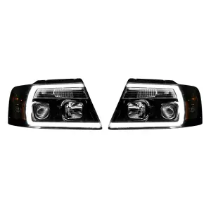 Recon Truck Accessories - 264198BKC | Recon Projector Headlights OLED Halos & DRL in Smoked/Black (2004-2008 F150) - Image 2