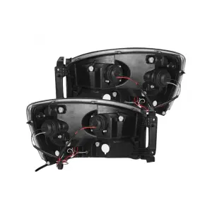 Recon Truck Accessories - 264199BKCC | Recon Projector Headlights CCFL Halos & DRL in Smoked/Black (2006-2008 Ram1500, 2006-2009 Ram 2500, 3500) - Image 3