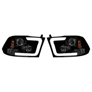 Recon Truck Accessories - REC264270BKC | Recon Projector Headlights OLED Halos & DRL in Smoked/Black (2009-2023 Ram 1500, 2010-2018 Ram 2500, 3500) - Image 2