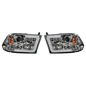 Recon Truck Accessories - 264270CLC | Recon Projector Headlights OLED Halos & DRL in Clear/Chrome (2009-2023 Ram 1500, 2010-2018 Ram 2500, 3500) - Image 2