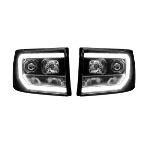 Recon Truck Accessories - 264271BKC | Recon Projector Headlights OLED Halos & DRL Smoked/Black (2007-2013 Sierra 1500, 2500 HD, 3500 HD) - Image 2