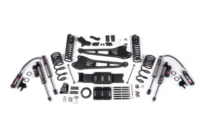 BDS1699FPE | BDS Suspension 4 Inch Lift Kit With Radius Arm For Ram 2500 4WD (2019-2024) | Gas | Fox 2.5 Performance Elite Shocks