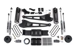 BDS1702H | BDS Suspension 4 Inch Lift Kit With Radius Arm For Ram 3500 4WD (2019-2024) | Gas | Rear Lift Without Factory Overload Leaf, NX2 Nitro Series Shocks