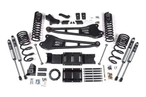 BDS1703FS | BDS Suspension 4 Inch Lift Kit With Radius Arm For Ram 3500 4WD (2019-2024) | Gas | Rear Lift With Factory Overload Leaf, Fox 2.0 Performance Series Shocks