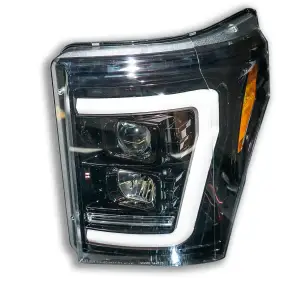 Recon Truck Accessories - 264272BKCS | Recon Projector Headlights OLED DRL LED Signals Smoked/Black (2011-2016 F250, F350 Super Duty) - Image 2