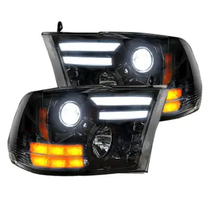 Recon Truck Accessories - 264276BKC | Recon Projector Headlights OLED DRL & LED Signals in Smoked/Black (2013-2024 Ram 1500, 2014-2018 Ram 2500, 3500) - Image 2