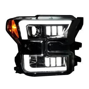 Recon Truck Accessories - REC264290BKC | Recon Projector Headlights OLED DRL in Smoked/Black (2015-2017 F150 Replaces OEM LED Style Head Lights Only) - Image 4