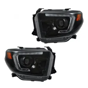 Recon Truck Accessories - 264294BKC | Recon Projector Headlights OLED DRL Smoked/Black (2014-2021 Tundra) - Image 1