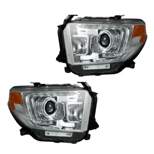 Recon Truck Accessories - REC264294CLC | Recon Projector Headlights OLED DRL Clear/Chrome (2014-2021 Tundra) - Image 2