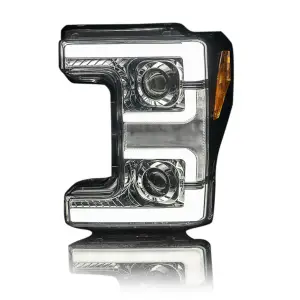 Recon Truck Accessories - 264372CLC | Recon Projector Headlights OLED DRL & LED Turn Signals Clear (2017-2019 F250, F350 Super Duty) - Image 1