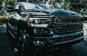 Recon Truck Accessories - REC264376BKCS | Recon Projector Headlights OLED DRL & Scanning Switchback LED Signals Smoked/Black (2019-2023 Ram 1500 New Body StyleReplaces OEM halogen headlights ONLY) - Image 4