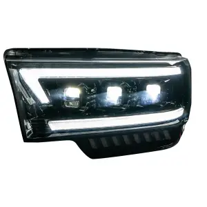 Recon Truck Accessories - REC264386BKCS | Recon LED Recon Projector Headlights w/ Ultra High Power Smooth OLED DRL & Scanning Switchback High Power Amber LED Turn Signals - Smoked/Black (2019-2023 Ram 2500, 3500 With OEM Halogen & Standard Reflector Housing) - Image 3