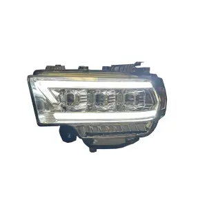 Recon Truck Accessories - 264386CLCS | Recon LED Recon Projector Headlights w/ Ultra High Power Smooth OLED DRL & Scanning Switchback High Power Amber LED Turn Signals - Clear/Chrome (2019-2023 Ram 2500, 3500 With OEM Halogen & Standard Reflector Housing) - Image 4