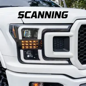 Recon Truck Accessories - 264390BKCS | Recon Projector Headlights OLED DRL, LED Turn Signals Smoked/Black (2018-2020 F150 Replaces OEM LED Style Head Lights Only) - Image 3