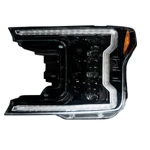 Recon Truck Accessories - REC264390LEDBKCS | Recon LED Headlights OLED DRL LED Turn Signals Smoked/Black (2018-2020 F150 Replaces OEM LED Style Head Lights Only) - Image 2