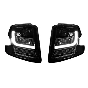 Recon Truck Accessories - 264400BKC | Recon Projector Headlights OLED Halos, DRL Smoked/Black (2015-2020 Tahoe) - Image 2