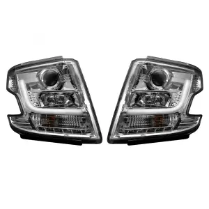 Recon Truck Accessories - REC264400CLC | Recon Projector Headlights OLED Halos & DRL in Clear/Chrome (2015-2020 Tahoe) - Image 2