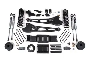 BDS1719FS | BDS Suspension 4 Inch Lift Kit With Radius Arm For Ram 3500 4WD (2019-2024) With Rear Air Ride | Diesel | Fox 2.0 Performance Series Shocks, 8 Bolt Indexing Ring