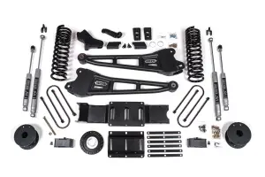 BDS1719H | BDS Suspension 4 Inch Lift Kit With Radius Arm For Ram 3500 4WD (2019-2024) With Rear Air Ride | Diesel | NX2 Nitro Series Shocks, 8 Bolt Indexing Ring