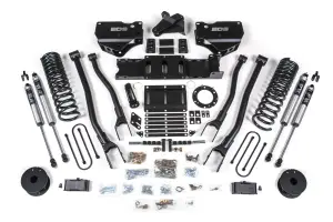 BDS1720FS | BDS Suspension 4 Inch Lift Kit With 4 Link For Ram 3500 4WD (2019-2024) With Rear Air Ride | Diesel | Fox 2.0 Performance Series Shocks, 6 Bolt Indexing Ring