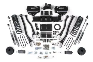 BDS1720H | BDS Suspension 4 Inch Lift Kit With 4 Link For Ram 3500 4WD (2019-2024) With Rear Air Ride | Diesel | NX2 Nitro Series Shocks, 6 Bolt Indexing Ring