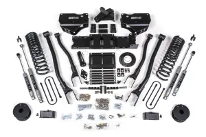 BDS1721H | BDS Suspension 4 Inch Lift Kit With 4 Link For Ram 3500 4WD With Rear Air Ride (2019-2024) Diesel | NX2 Nitro Series Shocks, 8 Bolt Indexing Ring