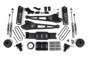 BDS1724H | BDS Suspension 6 Inch Lift Kit With Radius Arm For Ram 3500 4WD (2019-2024) With Rear Air Ride | Diesel | NX2 Nitro Series Shocks, 6 Bolt Indexing Ring