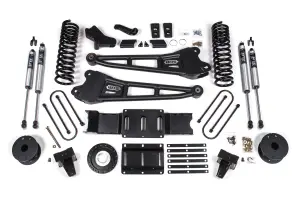 BDS1725FS | BDS Suspension 6 Inch Lift Kit With Radius Arm For Ram 3500 4WD (2019-2024) With Rear Air Ride | Diesel | Fox 2.0 Performance Series Shocks, 8 Bolt Indexing Ring