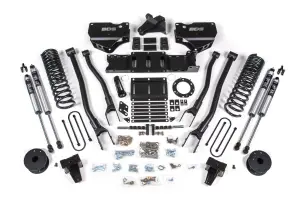 BDS1732FS | BDS Suspension 6 Inch Lift Kit With 4 Link For Ram 3500 4WD (2019-2024) With Rear Air Ride | Diesel | 6 Bolt Indexing Ring, Fox 2.0 Performance Series Shocks