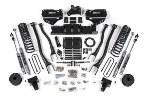 BDS1732H | BDS Suspension 6 Inch Lift Kit With 4 Link For Ram 3500 4WD (2019-2024) With Rear Air Ride | Diesel | 6 Bolt Indexing Ring, NX2 Nitro Series Shocks