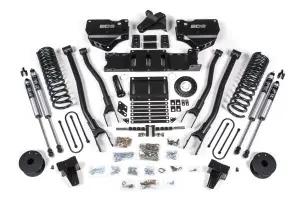 BDS1733FS | BDS Suspension 6 Inch Lift Kit With 4 Link For Ram 3500 4WD (2019-2024) With Rear Air Ride | Diesel | 8 Bolt Indexing Ring, Fox 2.0 Performance Series Shocks