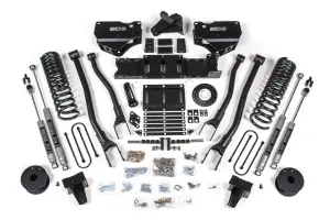 BDS1733H | BDS Suspension 6 Inch Lift Kit With 4 Link For Ram 3500 4WD (2019-2024) With Rear Air Ride | Diesel | 8 Bolt Indexing Ring, NX2 Nitro Series Shocks