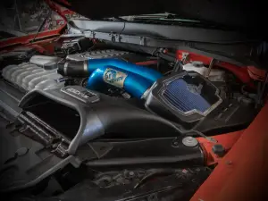 aFe Power - 50-30072RL | AFE Power Momentum XP Cold Air Intake System w/ Pro 5R Filter Blue 2021-2024 Raptor V6-3.5L (tt) - Image 9