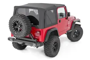 Rough Country - RC85350.35 | Rough Country Replacement Soft Top For Jeep Wrangler TJ (1997-2006) | Black Denim - Image 2