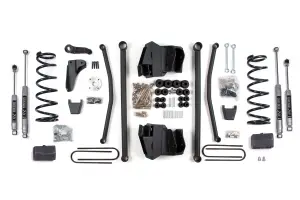 BDS1741H | BDS Suspension 8 Inch Lift Kit Long Arm For Ram 2500/3500 4WD (2003-2007) | Diesel | Manual Transmission, Rear Lift Block Kit With 4 Inch Axle, NX2 Nitro Series Shocks