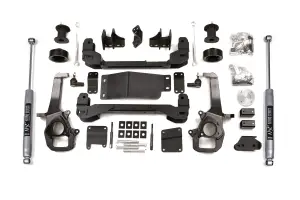 BDS1750H | BDS Suspension 4 Inch Lift Kit For Ram 1500 4WD (2009-2011) | Rear Lift 2 Inch Coil Spacers, Rear Shocks NX2 Nitro Series