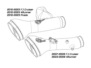 aFe Power - 50-70095D | AFE Power Momentum GT Cold Air Intake System w/ Pro DRY S Filter 2007-2014 FJ Cruiser, 2003-2024 4Runner V6-4.0L - Image 8