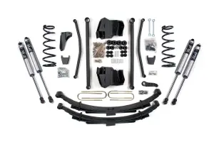 BDS1766FS | BDS Suspension 4 Inch Lift Kit Long Arm For Ram 2500 Power Wagon 4WD Gas (2005-2007) | Rear Lift Leaf Springs, Rear Axle 3.5 Inch, Fox 2.0 Performance Series Shocks