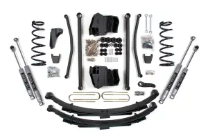 BDS1766H | BDS Suspension 4 Inch Lift Kit Long Arm For Ram 2500 Power Wagon 4WD Gas (2005-2007) | Rear Lift Leaf Springs, Rear Axle 3.5 Inch, NX2 Nitro Series Shocks