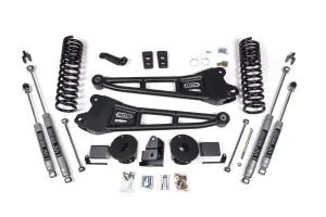 BDS1773H | BDS Suspension 4 Inch Lift Kit With Radius Arm For Ram 2500 With Rear Air Ride 4WD Diesel (2014-2018) | NX2 Nitro Series Shocks