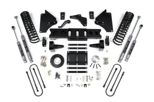 BDS1787H | BDS Suspension 6 Inch Lift Kit For Ram 3500 4WD Diesel (2013-2018) | Rear Lift 5 Inch Block Kit, 8 Bolt Indexing Ring, NX2 Nitro Series Shocks