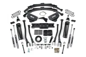 BDS1790H | BDS Suspension 8 Inch Lift Kit With 4 Link For Ram 3500 4WD Diesel (2013-2018) | Rear Lift Leaf Springs, 8 Bolt Indexing Ring, NX2 Nitro Series Shocks