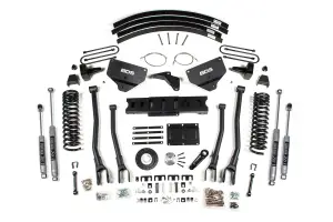 BDS1791H | BDS Suspension 8 Inch Lift Kit With 4 Link For Ram 3500 4WD Diesel (2013-2018) | Rear Lift 5 Inch Block Kit & Add A Leaf, 8 Bolt Indexing Ring, NX2 Nitro Series Shocks