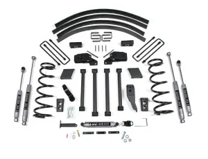 BDS217H | BDS Suspension 5 Inch Lift Kit For Ram 2500 / 3500 4WD (2000-2002) | Rear Lift Block Kit Without Factory Overload, NX2 Nitro Series Shocks