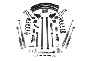 BDS219H | BDS Suspension 5 Inch Lift Kit Long Arm Conversion For Ram 2500 / 3500 4WD (2000-2002) | Rear Lift Block Kit Without Factory Overload, NX2 Nitro Series Shocks