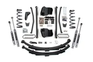 BDS674H | BDS Suspension 6 Inch Lift Kit Long Arm For Dodge Ram 2500 4WD (2009-2013) | Diesel | Rear Lift Leaf Springs, Rear Axle 4 Inch, NX2 Nitro Series Shocks